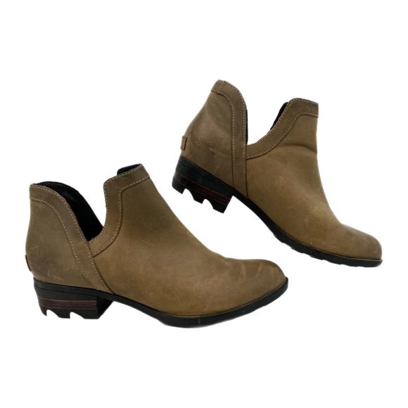 Sorel Shoes - Sorel Green Leather Ankle Boots & Booties | Comfort and Style